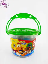 1069خمیر سطلی 12رنگ همراه DVD